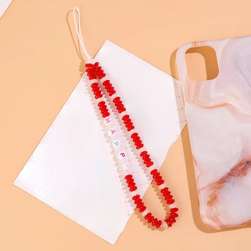 Милая цепочка с бусинами и надписью на запястье для телефона, ремешок для мобильного телефона, Очаровательная Женская бижутерия для мобиль...
Милая цепочка с бусинами и надписью на запястье для телефона, ремешок для мобильного телефона, Очаровательная Женская бижутерия для мобиль...