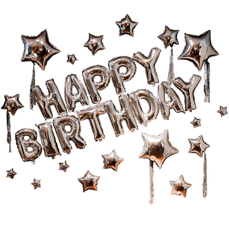 DIY Romantic Aluminum Foil Birthday Party Star Alphabet Decoration Baby Birthday Birthday Global Wedding Supplie
DIY Romantic Aluminum Foil Birthday Party Star Alphabet Decoration Baby Birthday Birthday Global Wedding Supplie