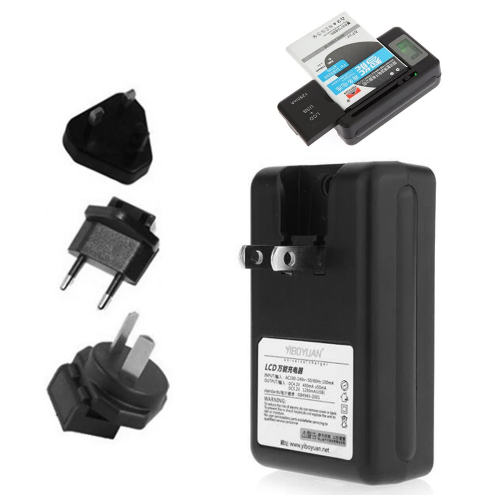 LCD Indicator Screen Universal Battery Charger For Cell Phones Mobile & USB Port
LCD Indicator Screen Universal Battery Charger For Cell Phones Mobile & USB Port