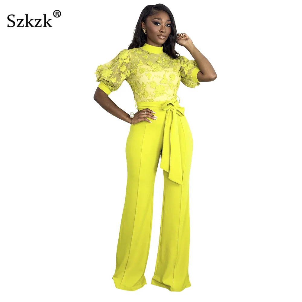 Szkzk Sexy Mesh See Through Jumpsuit For Women Night Clubwear Bandage Long Jumpsuit O Neck Puff Sleeve Rompers Autumn 2021
Szkzk Sexy Mesh See Through Jumpsuit For Women Night Clubwear Bandage Long Jumpsuit O Neck Puff Sleeve Rompers Autumn 2021