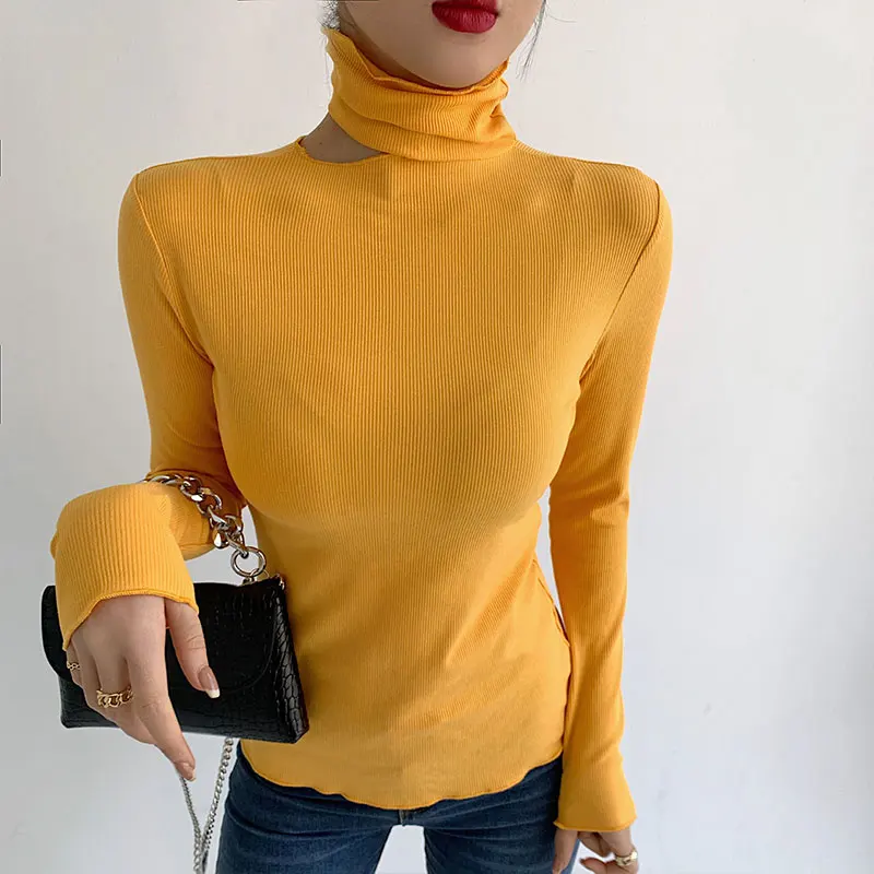 2021 Autumn T Shirt Women Elasticity Oversized T-Shirt Woman Clothes Female Tops Long sleeve Women's tube top knit Canale
2021 Autumn T Shirt Women Elasticity Oversized T-Shirt Woman Clothes Female Tops Long sleeve Women's tube top knit Canale