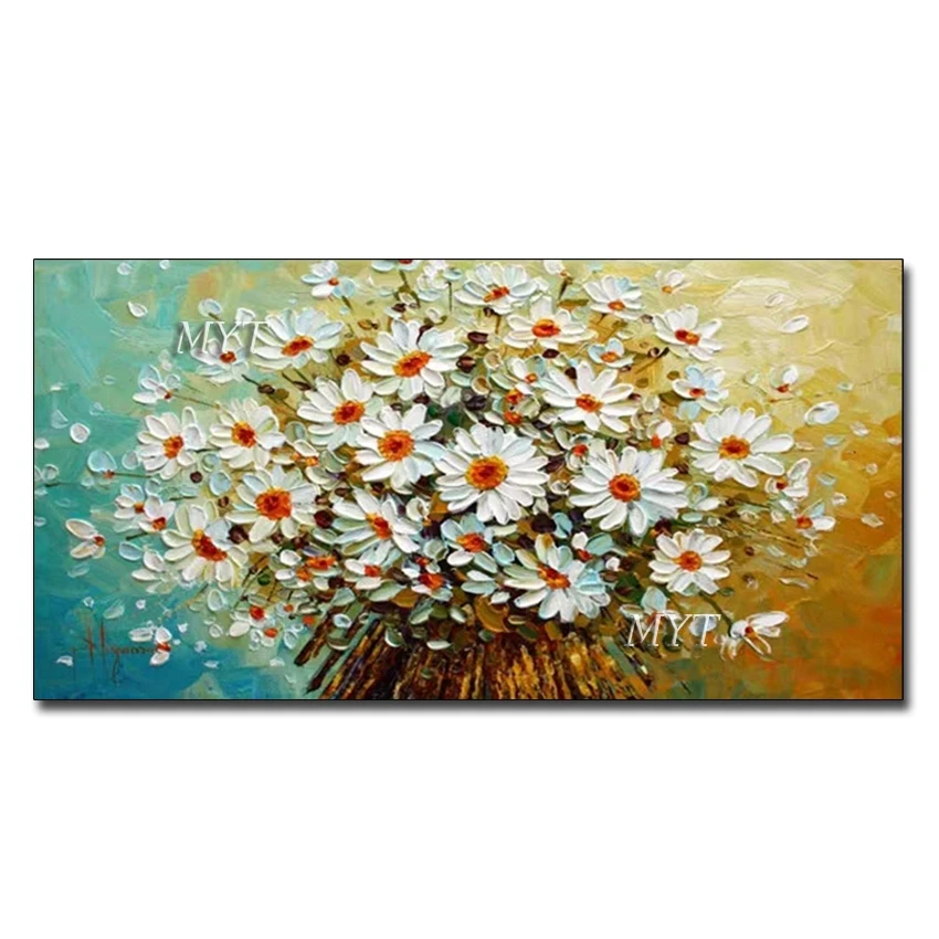 No Framed Hand Painted Large Size Palette Flower Oil Painting On Canvas Hand-Painted Textured Thick Paintings Wall Art For Room
No Framed Hand Painted Large Size Palette Flower Oil Painting On Canvas Hand-Painted Textured Thick Paintings Wall Art For Room