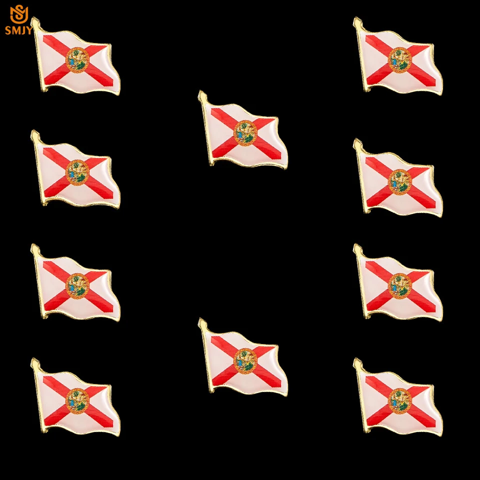 10PCS USA Fashion State Flag Enamel Brooch Florida Suit Cowboy Hat Lapel Butterfly Buckle Unisex Pin Jewelry Badge Accessories
10PCS USA Fashion State Flag Enamel Brooch Florida Suit Cowboy Hat Lapel Butterfly Buckle Unisex Pin Jewelry Badge Accessories