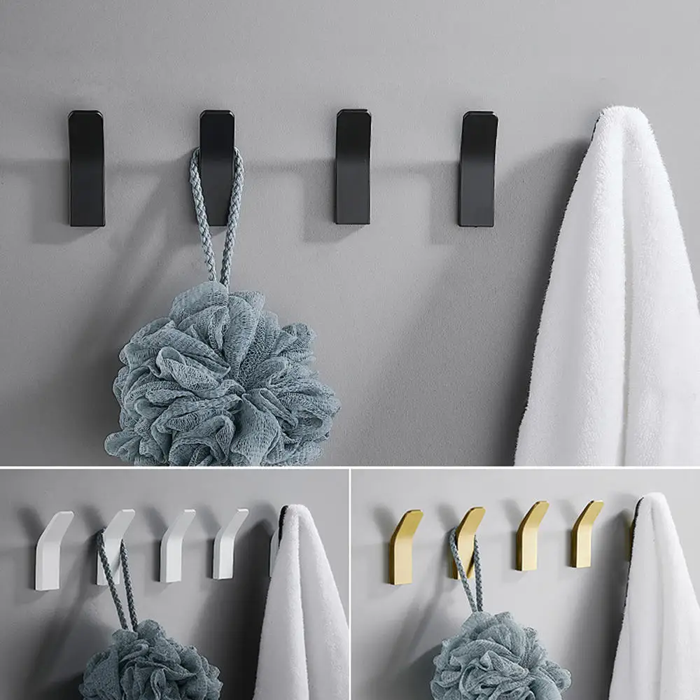 Self-adhesive Clothes Bag Hanger Hook Kitchen Storage Towel Hook For Bathroom Modern Wall Hanger Hook Bath Accessories
Self-adhesive Clothes Bag Hanger Hook Kitchen Storage Towel Hook For Bathroom Modern Wall Hanger Hook Bath Accessories