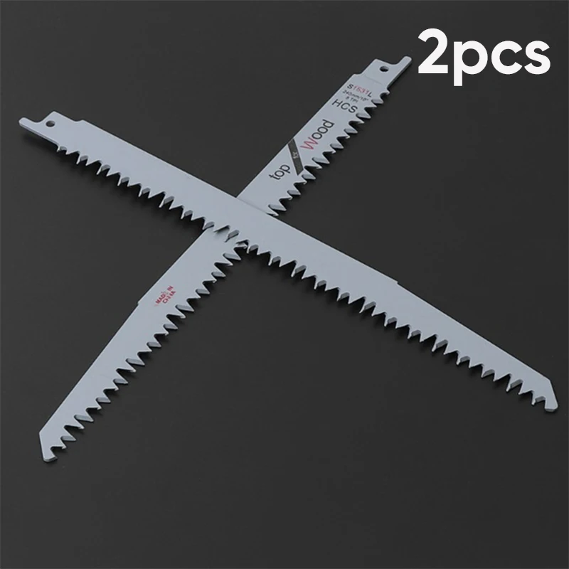 2pcs S1531L Reciprocating Saw Blades 9.5" 240mm For Cutting Metal Wood Fast Straight Cutting Sharp Teeth Garden Tool
2pcs S1531L Reciprocating Saw Blades 9.5" 240mm For Cutting Metal Wood Fast Straight Cutting Sharp Teeth Garden Tool