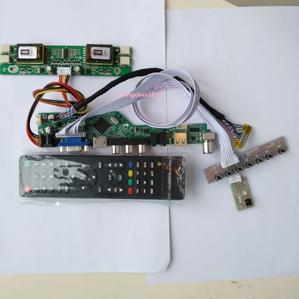 ТВ 56 контроллер плата драйвера для LM170E01 30pin AV Карта панель экран монитор Комплект