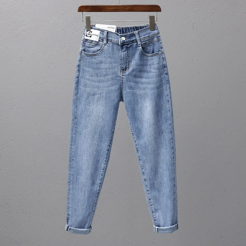 Fashion Bleached Loose Harem Jeans Woman High Waist Casual Zip Up With Back Pocket Denim Pants Autumn Spring Blue Black Trousers
Fashion Bleached Loose Harem Jeans Woman High Waist Casual Zip Up With Back Pocket Denim Pants Autumn Spring Blue Black Trousers