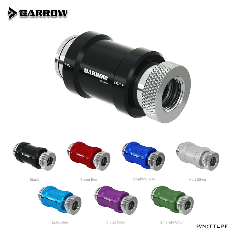 Barrow Water Stop Valve, Hand Flat Push Type, Female To Female G1/4'' 7 Colors, TTLPF
Barrow Water Stop Valve, Hand Flat Push Type, Female To Female G1/4'' 7 Colors, TTLPF