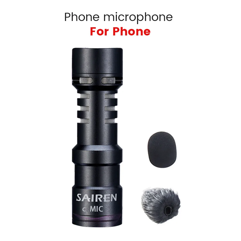 Зарядный микрофон SAIREN с цифровым портом Type-C и подсветкой, суперкардиоидный направленный микрофон для телефона, не требует зарядки
Зарядный микрофон SAIREN с цифровым портом Type-C и подсветкой, суперкардиоидный направленный микрофон для телефона, не требует зарядки