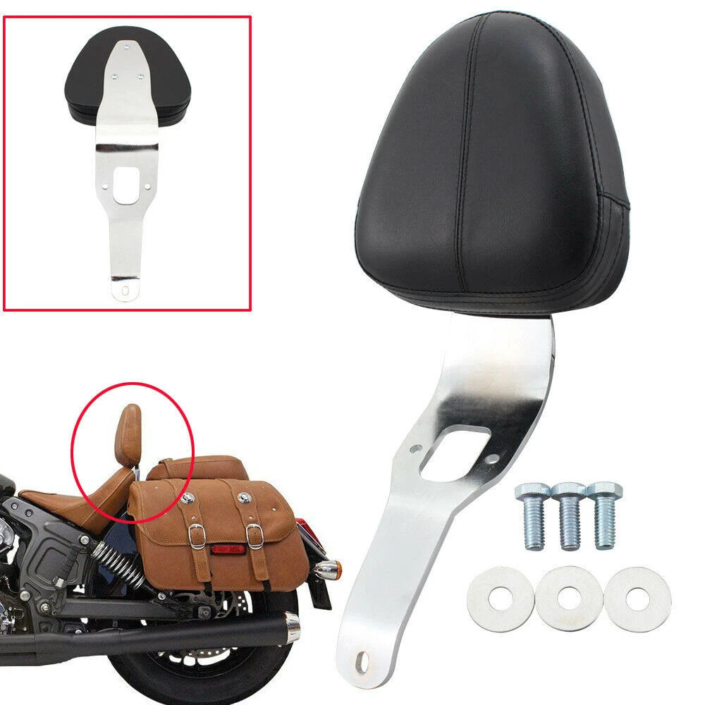 

Motorcycle Driver Rider Backrest Sissy Bar Pad Support for Indian Scout 2015-2018 Scout Sixty 2016-2018