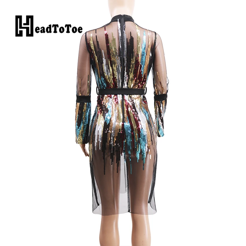 Colorblock Print Mesh Sequins Sexy Club Dress for Woman Long Sleeve O Neck Above Knee A-line Dress Women 
Colorblock Print Mesh Sequins Sexy Club Dress for Woman Long Sleeve O Neck Above Knee A-line Dress Women
