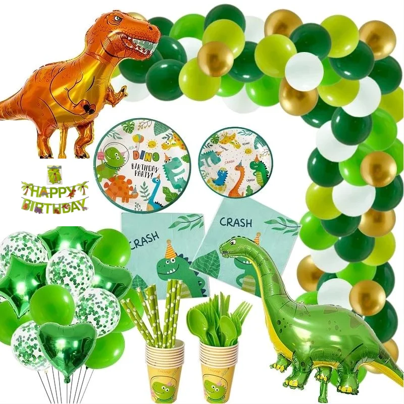 Jungle Theme Dinosaur Party Decoration Balloon Dinosaur Disposable Tableware Set Baby Shower Children Birthday Party Gift
Jungle Theme Dinosaur Party Decoration Balloon Dinosaur Disposable Tableware Set Baby Shower Children Birthday Party Gift
