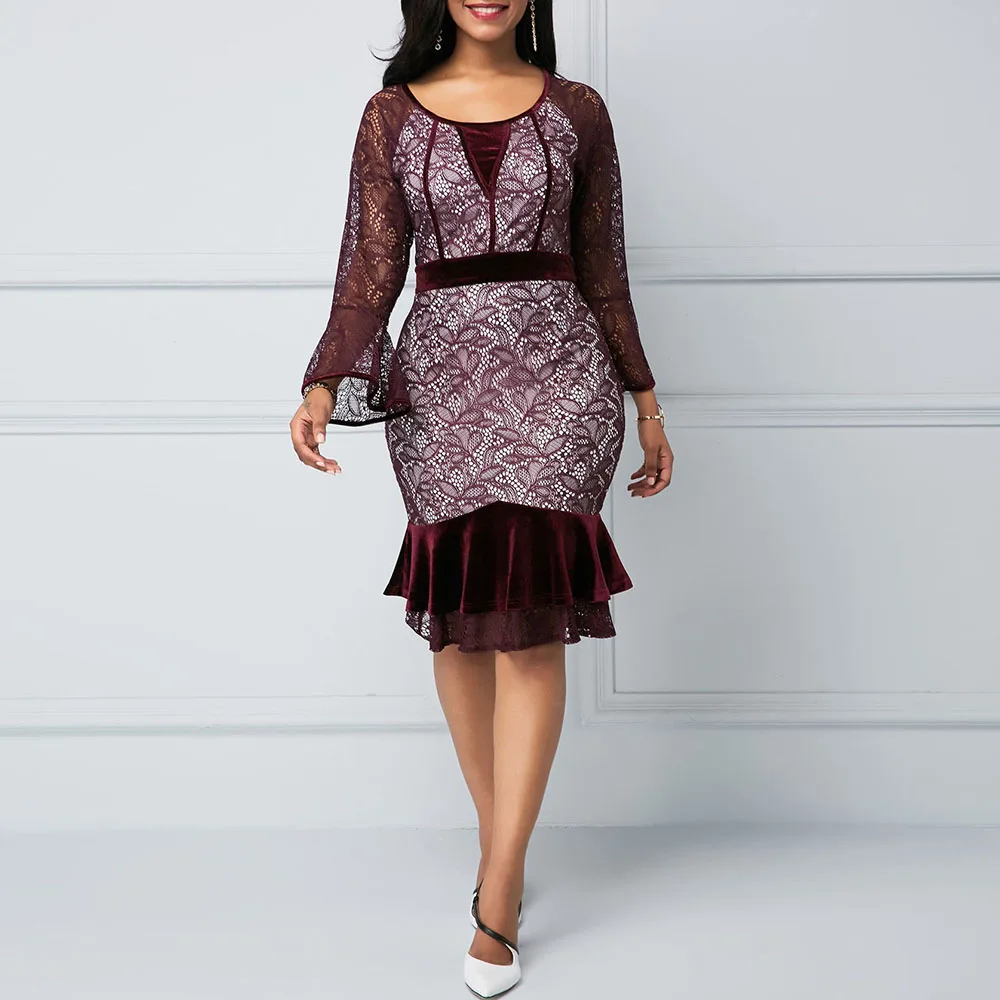 Western Style Explosion African Oversize Slim Hollow Out V-neck Printing Retro Fashion Perspective Mermaid Solid Color Dress
Western Style Explosion African Oversize Slim Hollow Out V-neck Printing Retro Fashion Perspective Mermaid Solid Color Dress