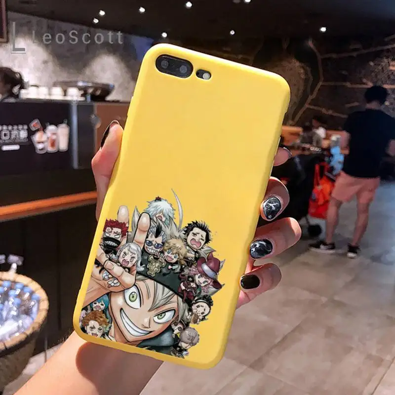 Black Clover Phone Case Yellow Candy Color for iPhone 6 7 8 11 12 s mini pro X XS XR MAX Plus
Black Clover Phone Case Yellow Candy Color for iPhone 6 7 8 11 12 s mini pro X XS XR MAX Plus