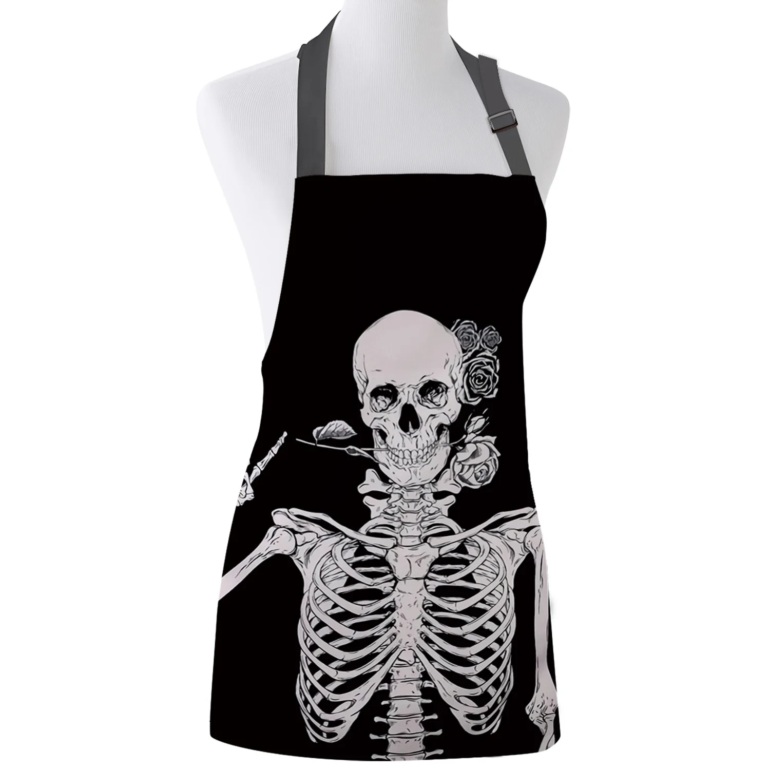 Human Skeleton Rose Flower Black Print Apron Print Unisex Kitchen Bib with Adjustable Neck for Cooking Gardening
Human Skeleton Rose Flower Black Print Apron Print Unisex Kitchen Bib with Adjustable Neck for Cooking Gardening