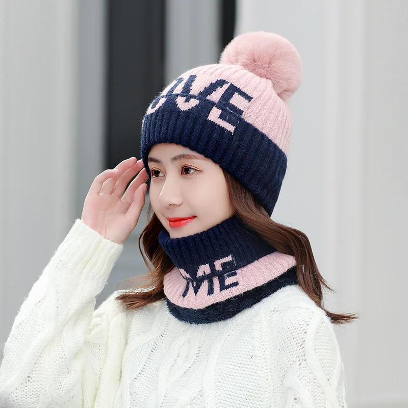 Hats for Women Korean Version of Chenille Knitted Wool Ball Ear Cap Autumn and Winter All-match Student Hat Bib Two-piece Set
Hats for Women Korean Version of Chenille Knitted Wool Ball Ear Cap Autumn and Winter All-match Student Hat Bib Two-piece Set