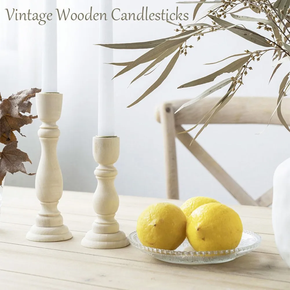 1PCS Candlestick Holder Wood Stand Vintage Unfinished Candlesticks Holders Wood Classic Craft Candlesticks Holders
1PCS Candlestick Holder Wood Stand Vintage Unfinished Candlesticks Holders Wood Classic Craft Candlesticks Holders