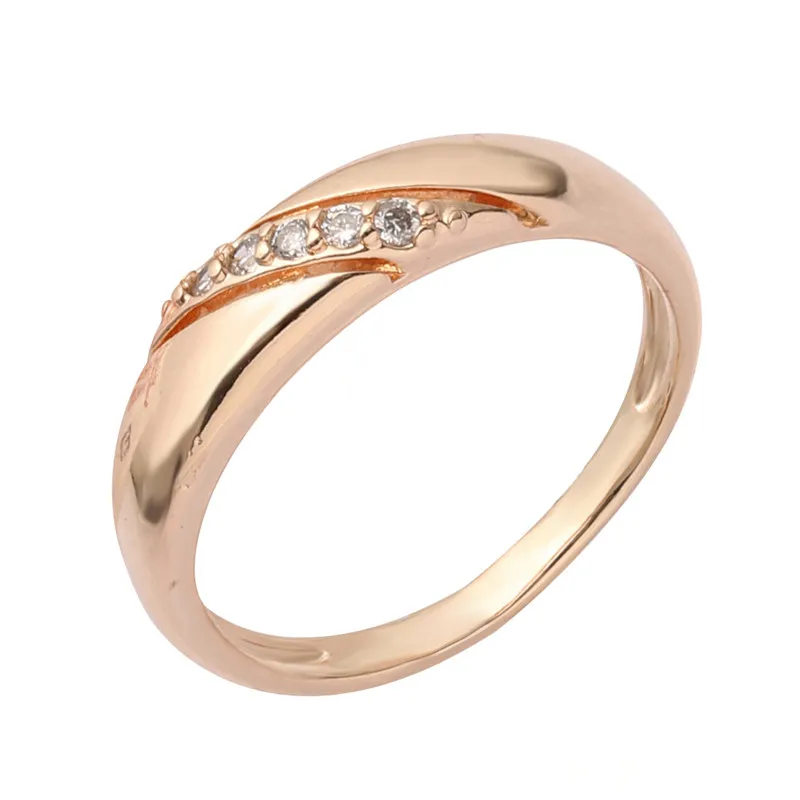 Женское кольцо обручальные кольца с простым дизайном прозрачные камни для