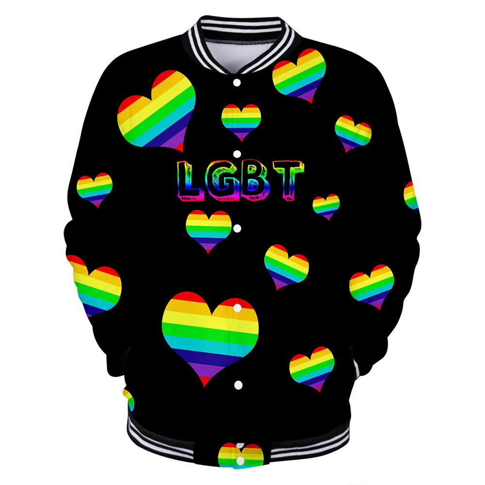 LGBT Pride Month 3D Print Baseball Jacket Women Men Bomber Jacket Gay Lesbian Rainbow Love Wings Baseball Uniform LGBTQ Hoodies
LGBT Pride Month 3D Print Baseball Jacket Women Men Bomber Jacket Gay Lesbian Rainbow Love Wings Baseball Uniform LGBTQ Hoodies