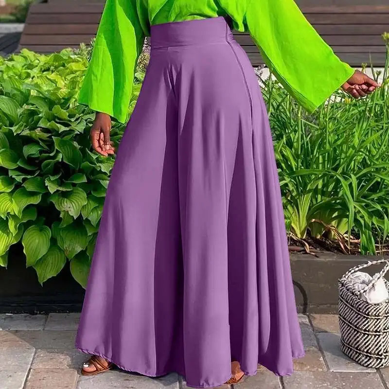 Women Elegant Office Ladie Pants 2022 VONDA Vintage High Waist Zipper Trousers Casual Pants Pantalon Femme Wide Leg Pants
Women Elegant Office Ladie Pants 2022 VONDA Vintage High Waist Zipper Trousers Casual Pants Pantalon Femme Wide Leg Pants