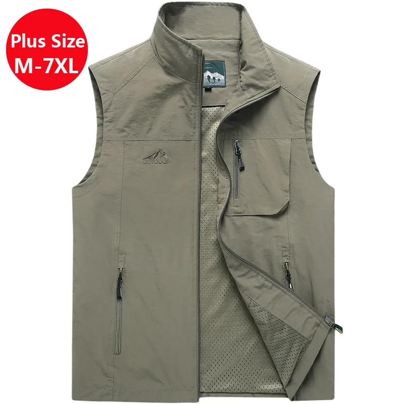 Plus Size 6XL 7XL Men's Vests Autumn Mens Sleeveless Vest Spring Summer Casual Travels Vest Outdoors Thin Vest Waistcoat Men
Plus Size 6XL 7XL Men's Vests Autumn Mens Sleeveless Vest Spring Summer Casual Travels Vest Outdoors Thin Vest Waistcoat Men