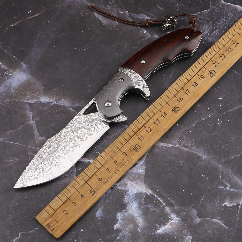 New Concept Damascus VG10 Blade Particle Dalbergia Wood Handle Outdoor Camping Collection ocket Knife
New Concept Damascus VG10 Blade Particle Dalbergia Wood Handle Outdoor Camping Collection ocket Knife