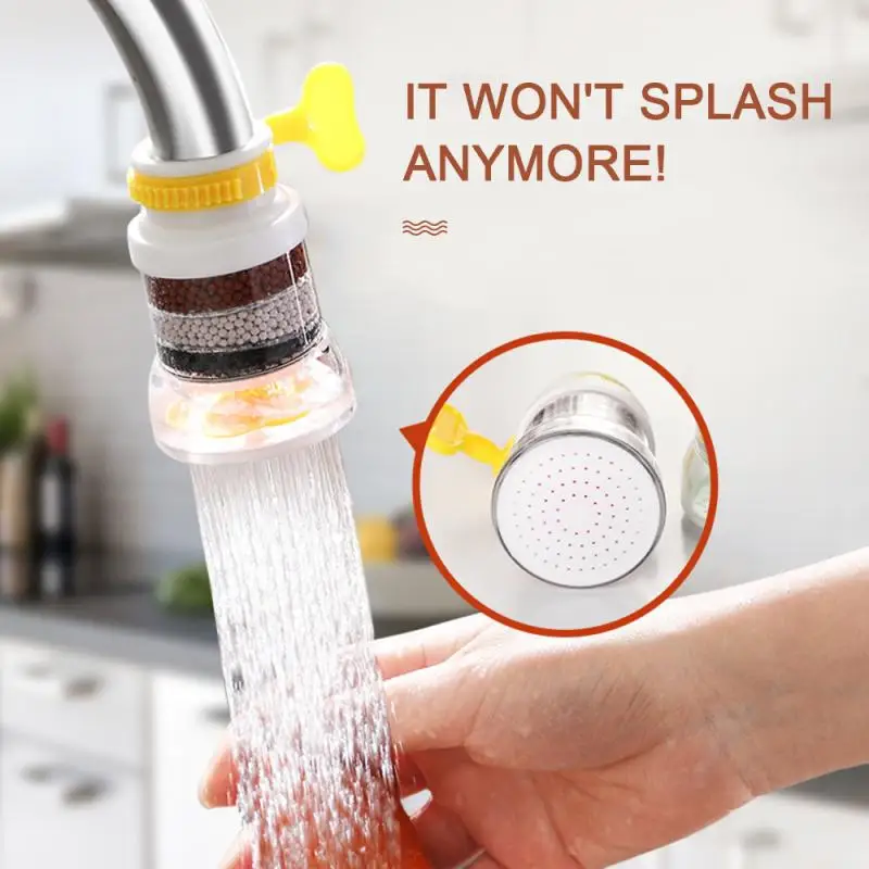 Kitchen Faucet Splash-Proof Universal Tap Shower Water Rotatable Filter Sprayer Nozzle Bathroom Water Saver Four-layer Filter 
Kitchen Faucet Splash-Proof Universal Tap Shower Water Rotatable Filter Sprayer Nozzle Bathroom Water Saver Four-layer Filter