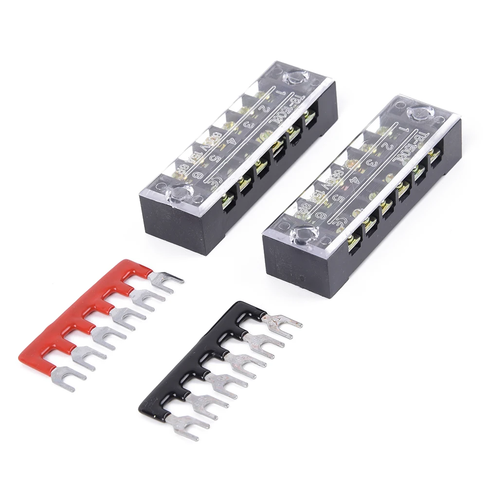 6Points Bus Bar Power Distribution Screw Terminal Blocks Terminal Block Set 15A 600V Durable Useful Fashion Hot
6Points Bus Bar Power Distribution Screw Terminal Blocks Terminal Block Set 15A 600V Durable Useful Fashion Hot