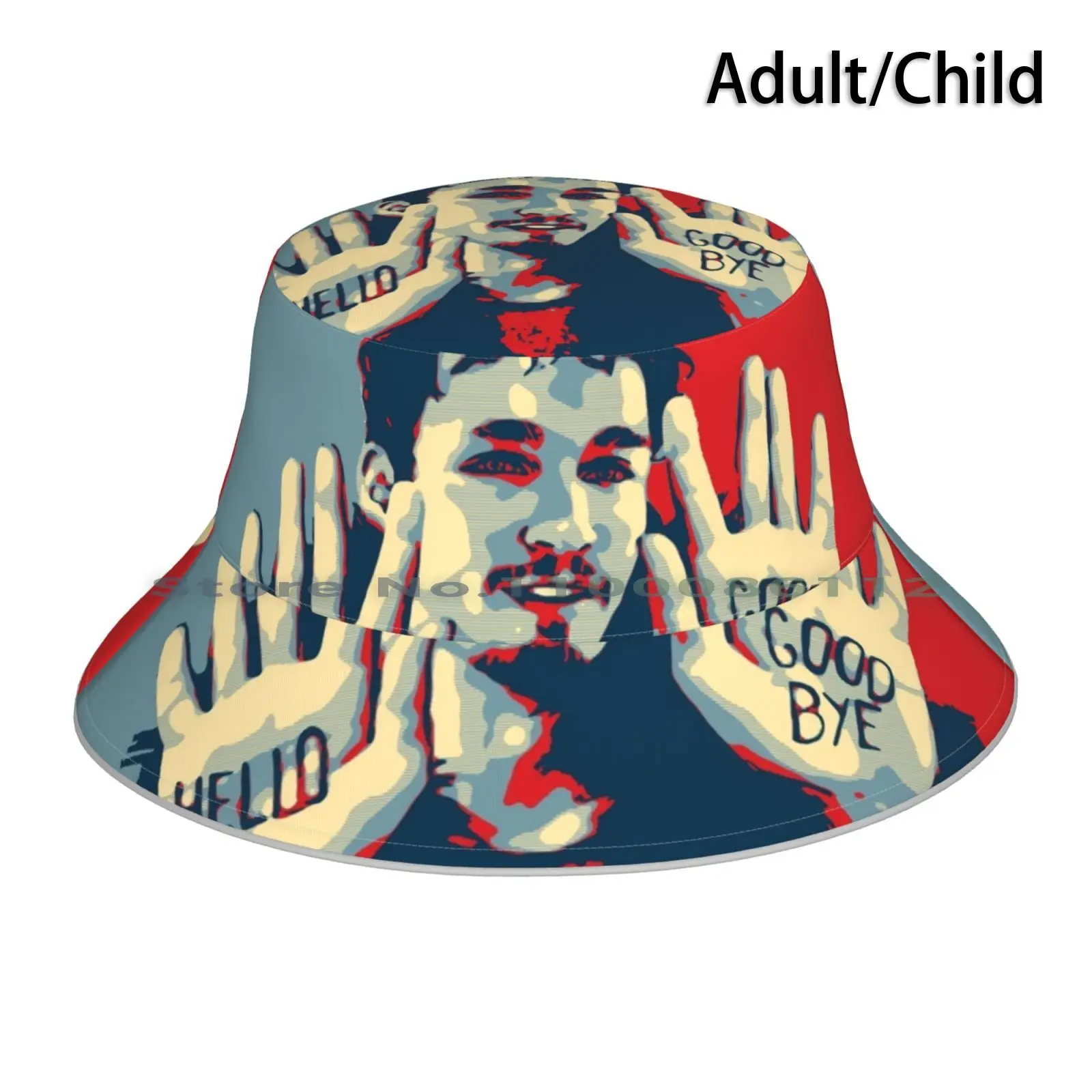 

The Umbrella Academy Klaus Hello Goodbye Pop Art Bucket Hat Sun Cap The Umbrella Academy Klaus The Umbrella Academy Four Hello