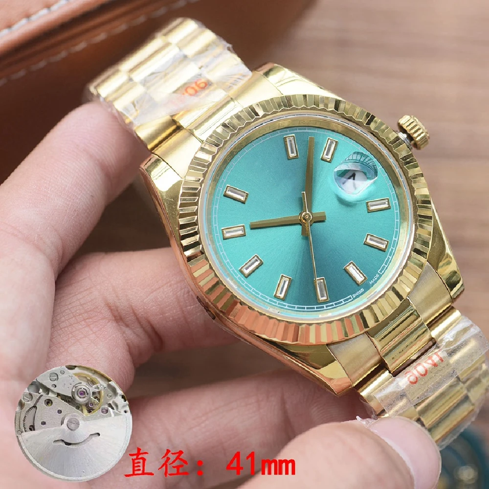 Men's 41mm Log Watch Automatic Mechanical Watch Watch Sapphire Mirror Stainless Steel Waterproof Watch
Men's 41mm Log Watch Automatic Mechanical Watch Watch Sapphire Mirror Stainless Steel Waterproof Watch