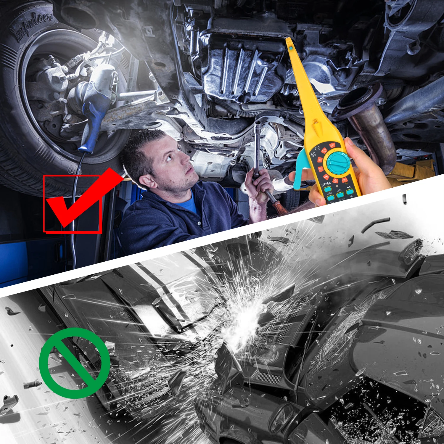 Auto Circuit Tester LCD Digital Car Circuit Detecting Instrument with LED Illumination Car Repair Electrical Diagnostics Tool
Auto Circuit Tester LCD Digital Car Circuit Detecting Instrument with LED Illumination Car Repair Electrical Diagnostics Tool