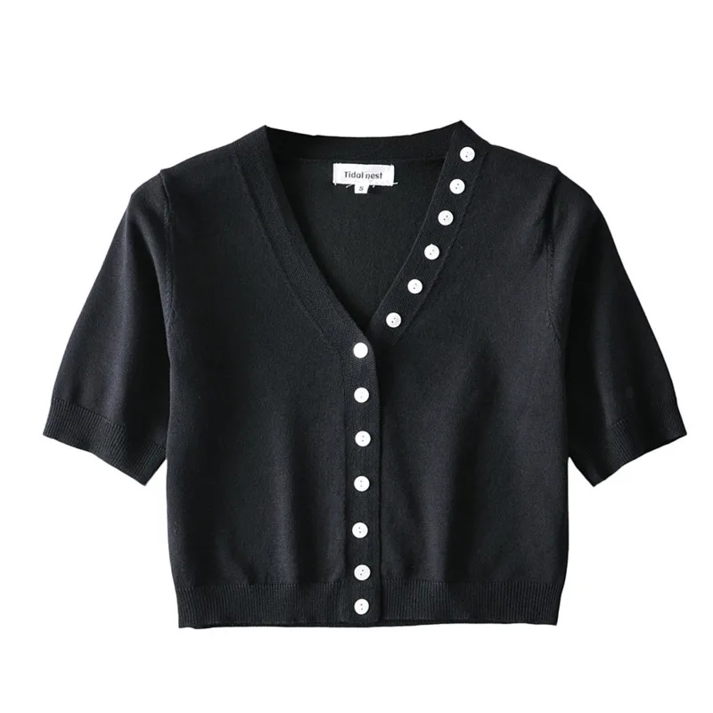 Slim High Waist V Neck Single Breasted Knitted Crop Cardigans Womens Button Short Sleeved 2020 Autumn Tops
Slim High Waist V Neck Single Breasted Knitted Crop Cardigans Womens Button Short Sleeved 2020 Autumn Tops