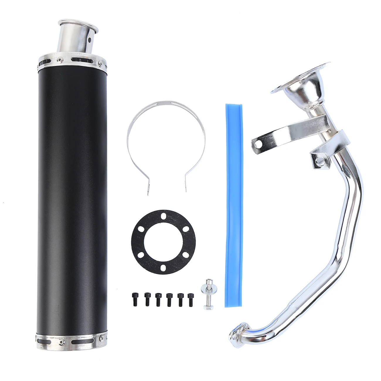 Matte Black Exhaust Muffler Pipe System with Screws For GY6 125cc 150cc Engines Xmas Motocycle Scooter 50cm
Matte Black Exhaust Muffler Pipe System with Screws For GY6 125cc 150cc Engines Xmas Motocycle Scooter 50cm
