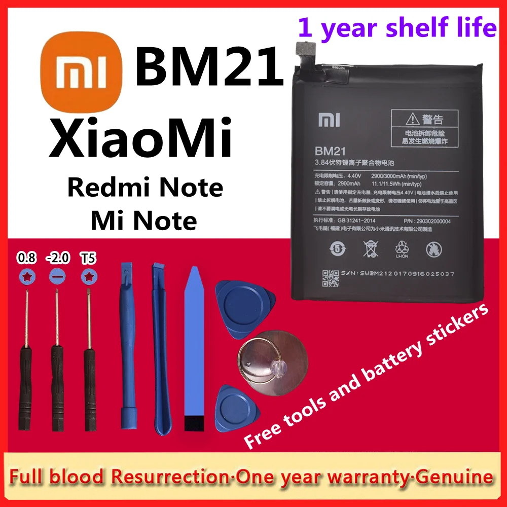 Xiao Mi 100% Orginal BM21 3000mAh Battery for Xiaomi Mi Note BM21 3GB RAM 5.7" High Quality Phone Replacement Batteries + Tools
Xiao Mi 100% Orginal BM21 3000mAh Battery for Xiaomi Mi Note BM21 3GB RAM 5.7" High Quality Phone Replacement Batteries + Tools