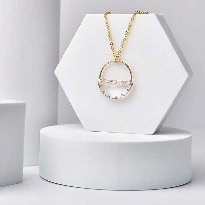 xiaoboACC Crystal Round Pendant Necklace Korean Fashion Golden Temperament Party Luxury Women Snake Chain Necklace Jewelry
xiaoboACC Crystal Round Pendant Necklace Korean Fashion Golden Temperament Party Luxury Women Snake Chain Necklace Jewelry