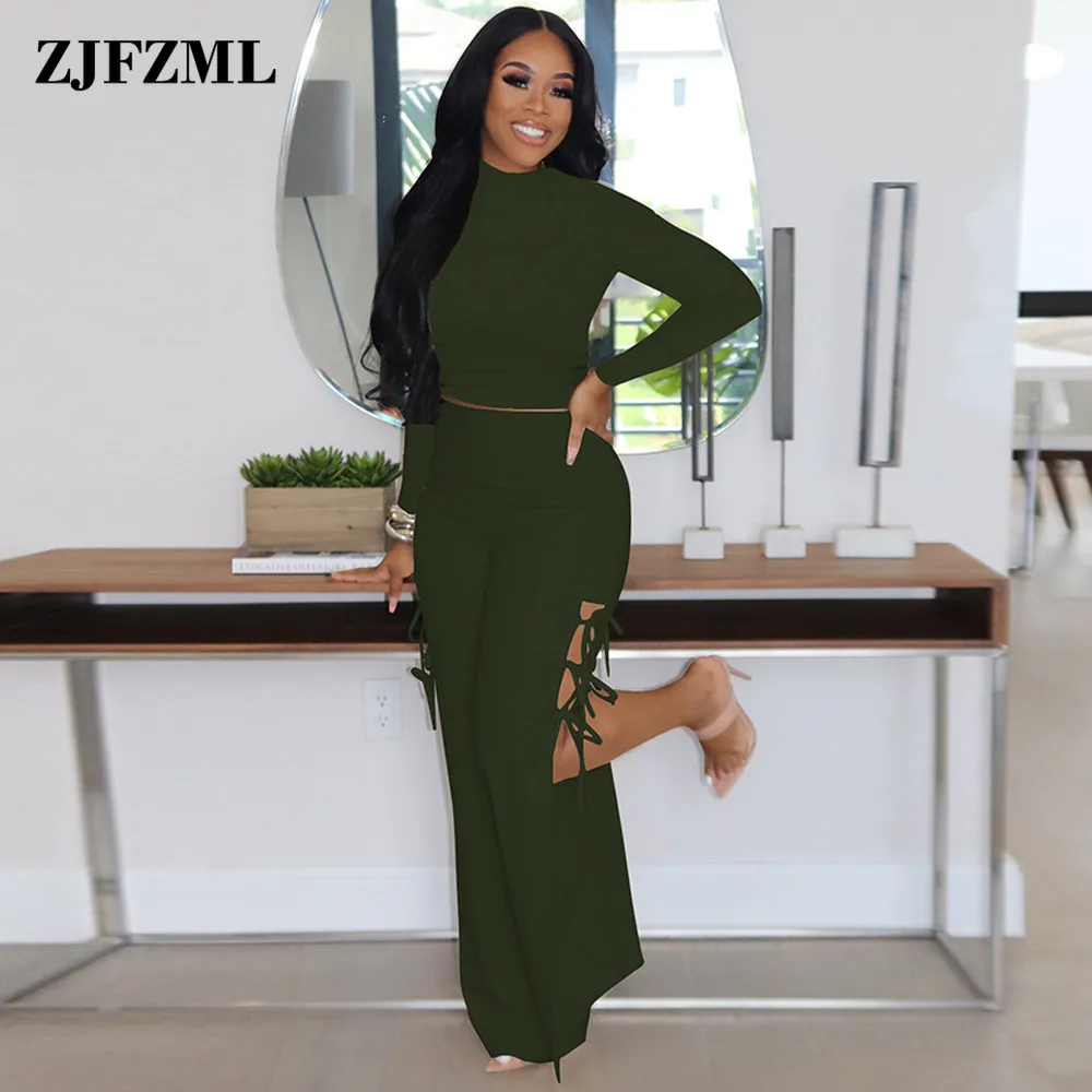 Simple Elegant Solid Women Two Piece Tracksuit Half High Neck Long Sleeve Basic Top+side Drawstring Split Wide Leg Trousers
Simple Elegant Solid Women Two Piece Tracksuit Half High Neck Long Sleeve Basic Top+side Drawstring Split Wide Leg Trousers
