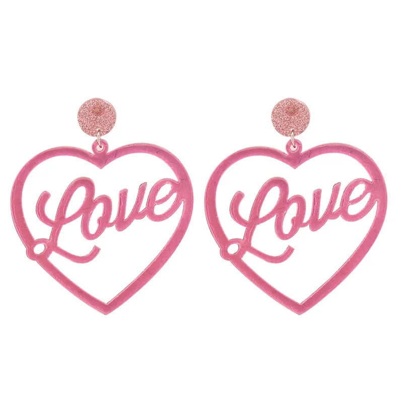 Minar Korean Retro Hollow Love Letter Drop Earrings for Women Resin Arcylic Heart Big Dangle Earrings Exaggerated Party Jewelry
Minar Korean Retro Hollow Love Letter Drop Earrings for Women Resin Arcylic Heart Big Dangle Earrings Exaggerated Party Jewelry