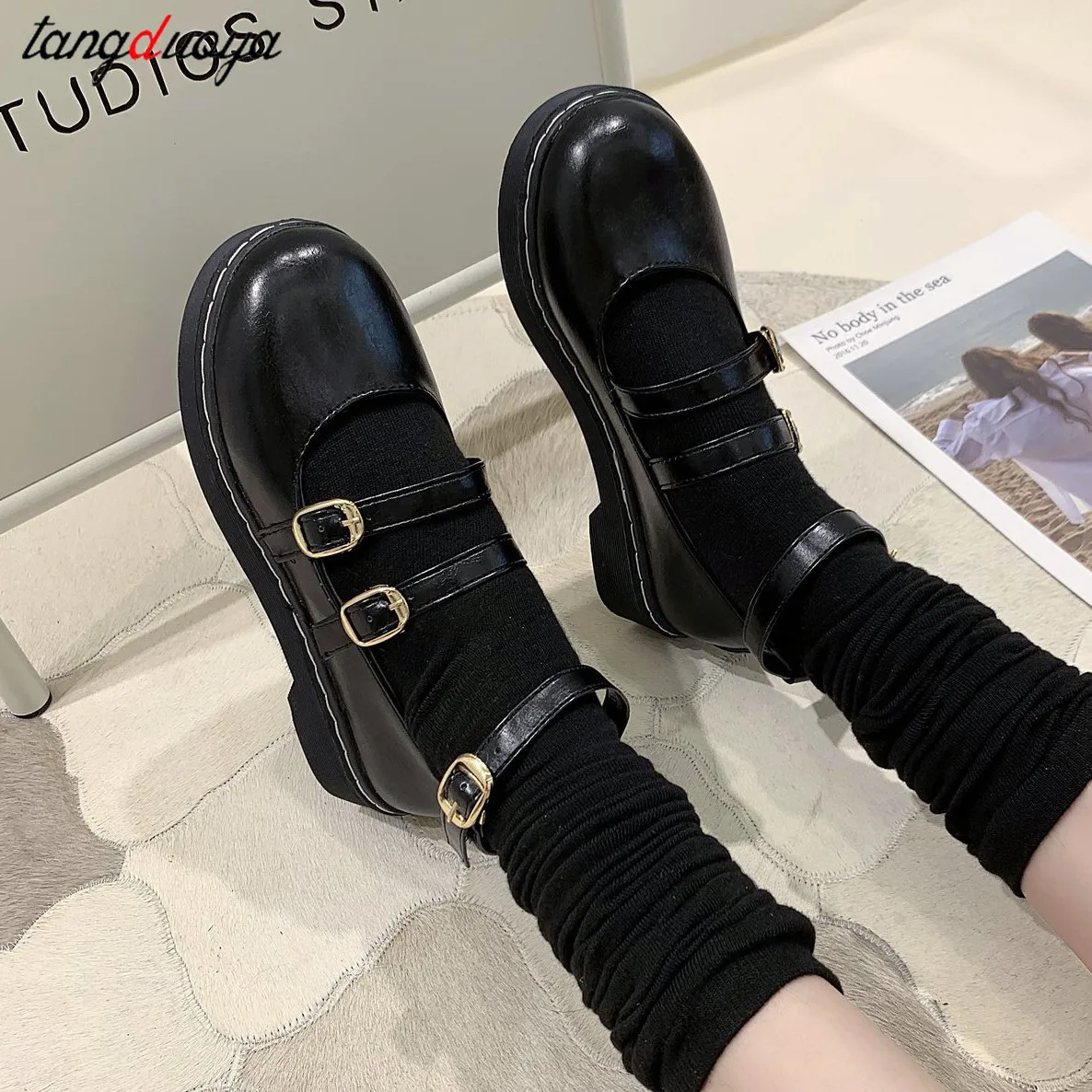 Student Shoes College Girl Student LOLITA Shoes JK Uniform Shoes PU Leather Ankle-strap Mary Jane Shoes zapatos mujer 2021
Student Shoes College Girl Student LOLITA Shoes JK Uniform Shoes PU Leather Ankle-strap Mary Jane Shoes zapatos mujer 2021