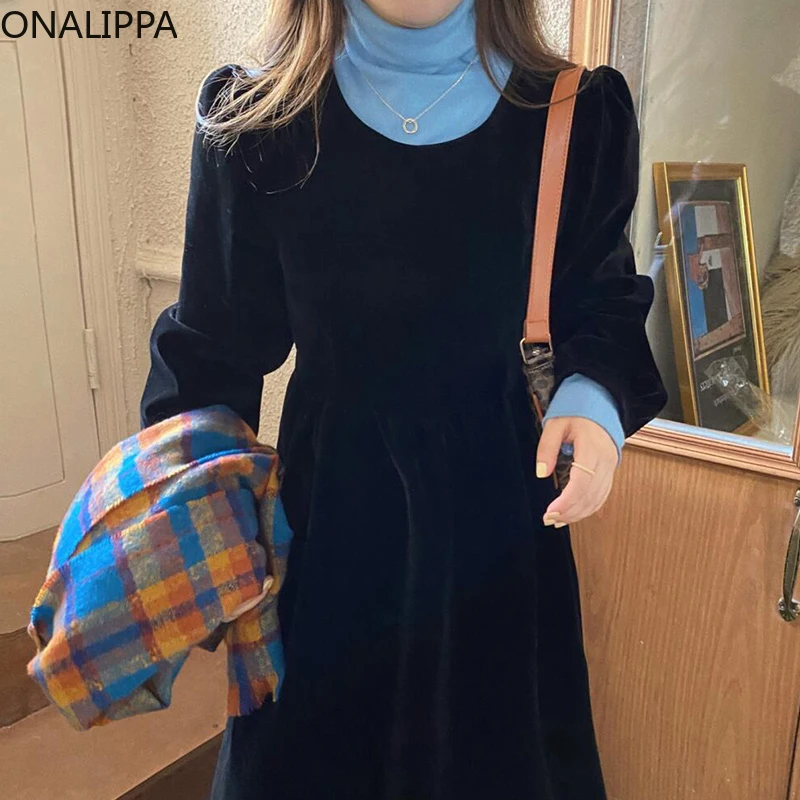 Женское платье Onalippa, осенне-зимний элегантный темпераментный свитер с высоким воротником, тонкие бархатные платья с рукавами-фонариками на...
Женское платье Onalippa, осенне-зимний элегантный темпераментный свитер с высоким воротником, тонкие бархатные платья с рукавами-фонариками на...