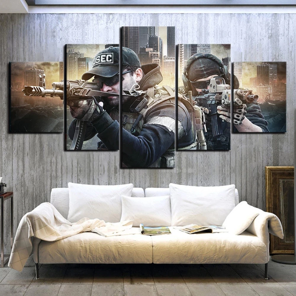 Canvas Painting HD Print Home Decor Soldier 5 Panel Fantasy Games Wall Art Escape From Tarkov Modular Picture Poster Living Room
Canvas Painting HD Print Home Decor Soldier 5 Panel Fantasy Games Wall Art Escape From Tarkov Modular Picture Poster Living Room