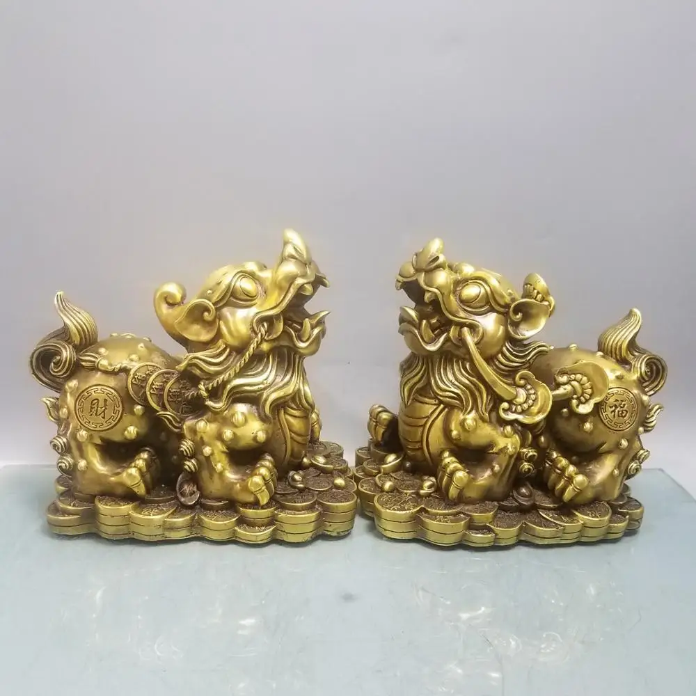 wedding decoration Lucky China Seikos red bronze Beast Money Pixiu Statue Pair of carved lucky beast statues
wedding decoration Lucky China Seikos red bronze Beast Money Pixiu Statue Pair of carved lucky beast statues