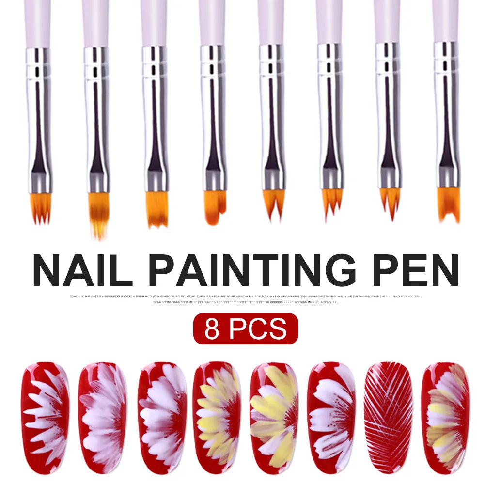 1Pcs Nail Art Brush with Plastic Handle UV Gel Polish Painting Drawing Pen Pink for Professional Salon Manicure Tools
1Pcs Nail Art Brush with Plastic Handle UV Gel Polish Painting Drawing Pen Pink for Professional Salon Manicure Tools