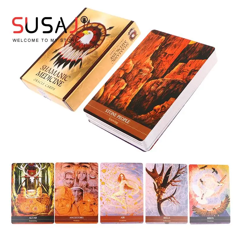 Новые карты Таро Шаманская медицина оракул карты Таро пророчество гадание колода таинственное гадание вечерние НКА Игра настольная игра 
Новые карты Таро Шаманская медицина оракул карты Таро пророчество гадание колода таинственное гадание вечерние НКА Игра настольная игра