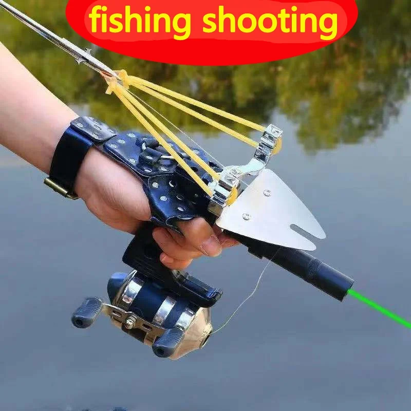 

New Fish Shooting Slingshot Fishing Slingshot Bow and Arrow Shooting Powerful Fishing Catch High Speed Hunting Catapult