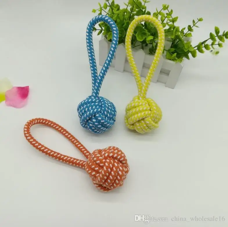 1pc Pets Dogs Dog Cotton single handheld Chew Knot Toy Pets Rope Ball Toys Colorful rope Toys Dog Wool Ball Pet Supplies
1pc Pets Dogs Dog Cotton single handheld Chew Knot Toy Pets Rope Ball Toys Colorful rope Toys Dog Wool Ball Pet Supplies