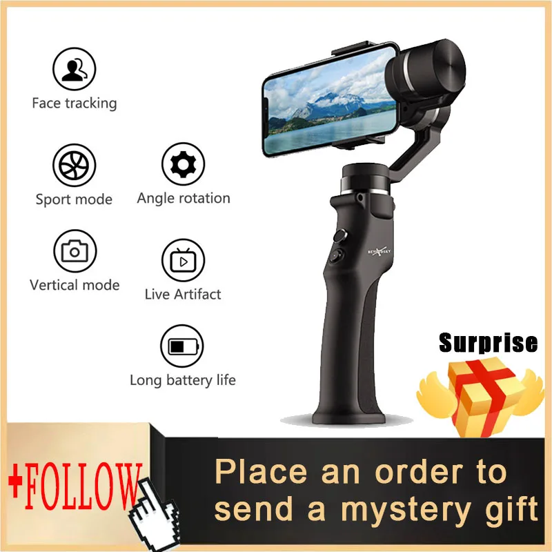 Stabilizer Gimbal 3-Axis Smartphone Action Gopro Camera PTZ Handheld Stabilizer cellphone For Phone Xs Xr X 8 Plus 11
Stabilizer Gimbal 3-Axis Smartphone Action Gopro Camera PTZ Handheld Stabilizer cellphone For Phone Xs Xr X 8 Plus 11