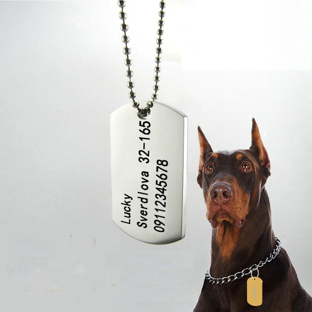 Hateli Free Laser Engraving Pet ID Tag 316L Stainless Steel Dog ID Tags Customized Pets Identity Card for Dog & Cat Phone Number
Hateli Free Laser Engraving Pet ID Tag 316L Stainless Steel Dog ID Tags Customized Pets Identity Card for Dog & Cat Phone Number