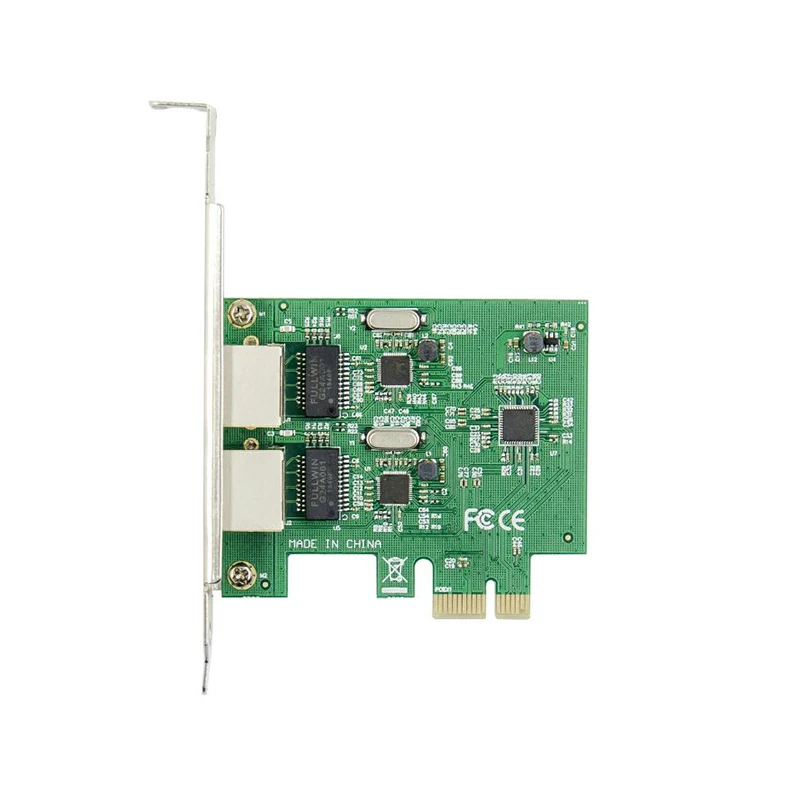 Pcie Rj45 двойной порт PCI-E X1 Gigabit Ethernet Сетевая карта 10/100 Мбит/с LAN адаптер контроллер