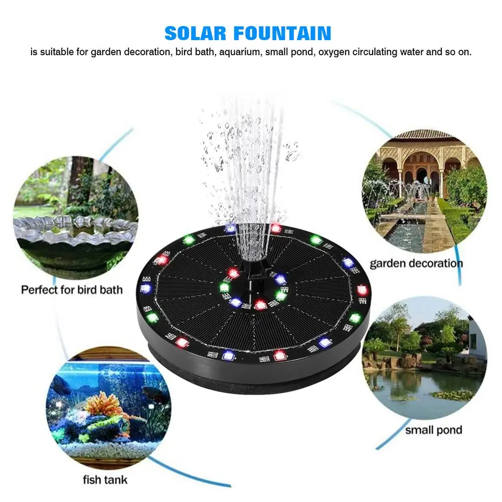 7V/3.5W 2 In 1 LED Solar Fountain Landscape Light Battery Solar Fountain With Pump Garden Decor Fountain 7 Kinds Of Water Shapes
7V/3.5W 2 In 1 LED Solar Fountain Landscape Light Battery Solar Fountain With Pump Garden Decor Fountain 7 Kinds Of Water Shapes