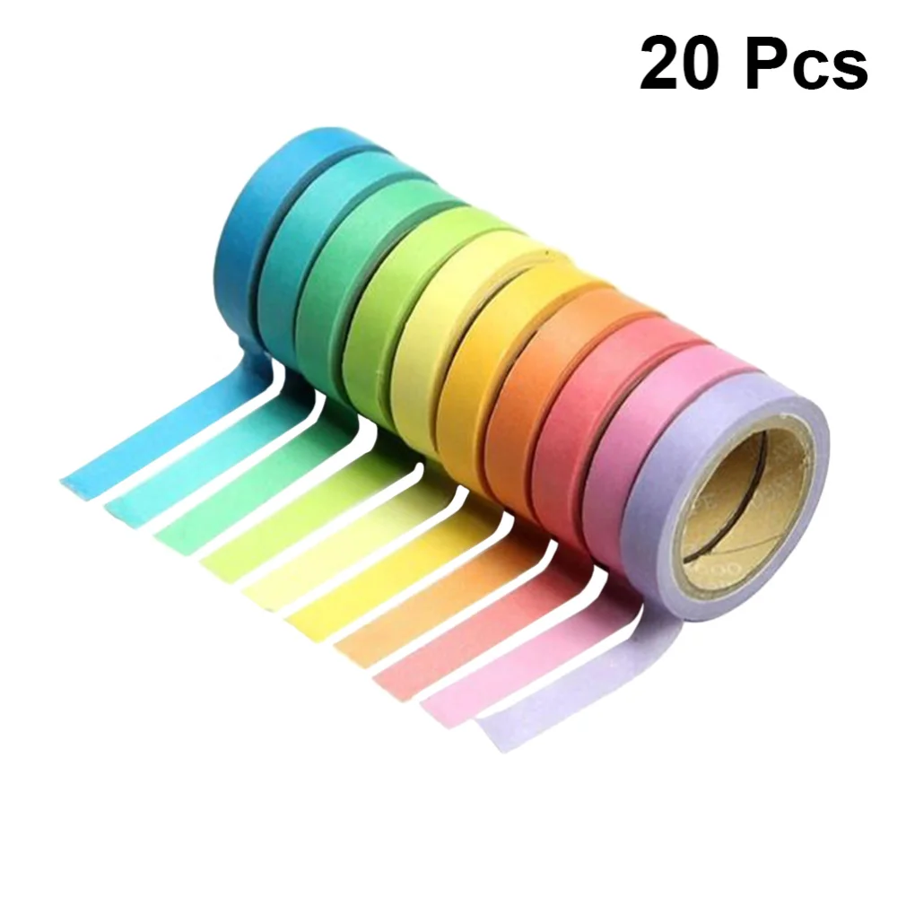 20 Rolls Chic Washi Paper Tape Fashion Decorative Tape Stylish Photo Album Decor Tape Gift Packaging Tape for DIY Use
20 Rolls Chic Washi Paper Tape Fashion Decorative Tape Stylish Photo Album Decor Tape Gift Packaging Tape for DIY Use